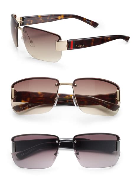 lentes gucci precio hombre|gucci rimless sunglasses men's.